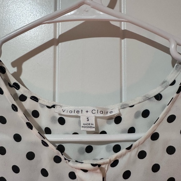 Violet & Claire Cream Boxy Buttoned Blouse - Picture 3 of 3